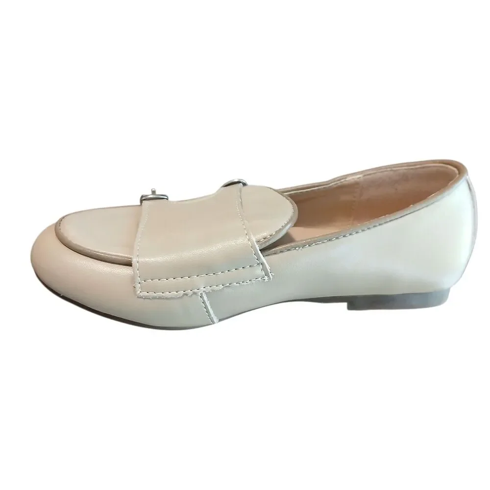 NEW Emerald Label Leather Double Buckle FLats Dress Shoe Size 11.5 Slip On